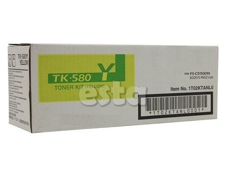 TK580 Kyocera Toner Cartridges FS - C5150DN 4- Pack Black / Cyan / Magenta / Yellow