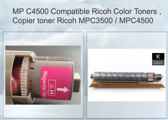 Black Print Toner Cartridge MP C4500 884930 For Ricoh Aficio C4540 / LD445c 23000 Pages