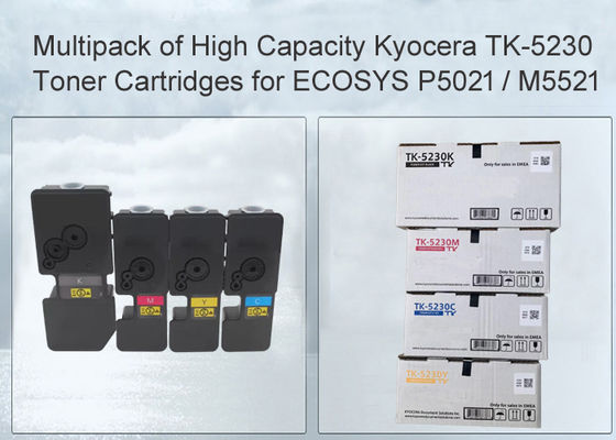 京セラ ECOSYS M5521 ブラック＆カラー トナーカートリッジ TK5230 CMYK 4色パック Japan Toner パウダー入り