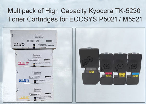 京セラ ECOSYS M5521 ブラック＆カラー トナーカートリッジ TK5230 CMYK 4色パック Japan Toner パウダー入り