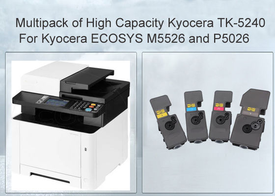 互換性のある京セラ ECOSYS P5026cdn TK-5240 ブラックとカラーのトナーカートリッジ 4本セット
