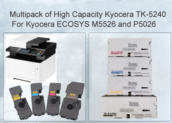 互換性のある京セラ ECOSYS P5026cdn TK-5240 ブラックとカラーのトナーカートリッジ 4本セット