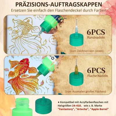 トップモデルバウ ファインディテール ペイントブラシ ブラシセット アクリルと油絵の具