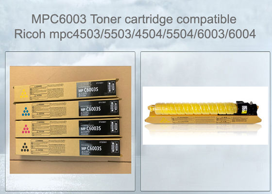 Mpc 6003 リコー印刷機 カートリッジセット 黒 シアン マジェント 黄色 チップ付き